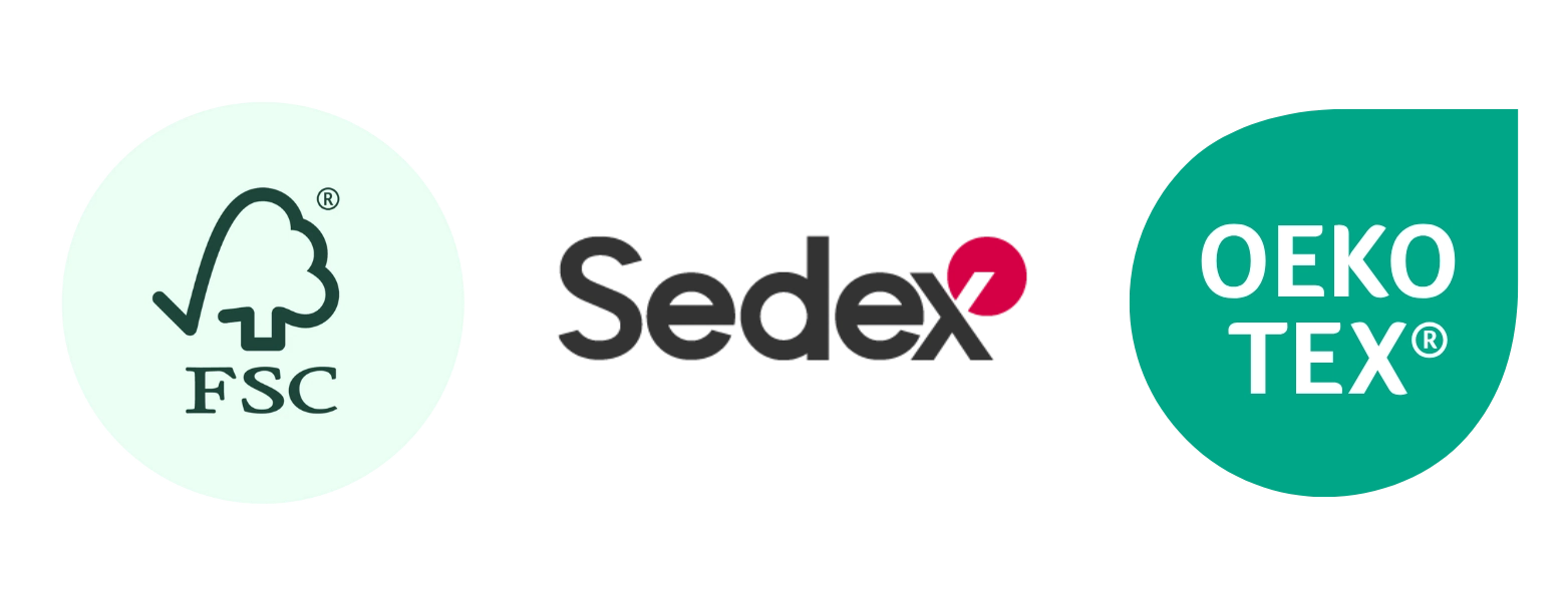 At Eucora, we believe luxury should never come at the cost of your health — or the planet. That’s why our sheets carry the world’s most trusted certifications:
OEKO-TEX® Standard 100 — free from harmful substances, safe for sensitive skin
FSC® Certified Packaging — sustainably sourced materials from responsibly managed forests
Sedex® Audited — ethical and transparent manufacturing practices
Better sleep. Backed by better standards.